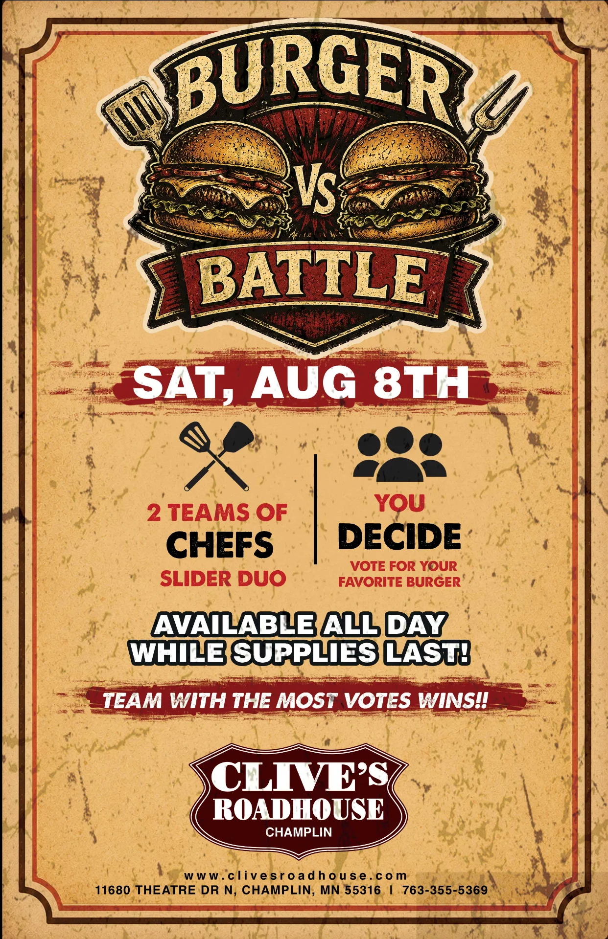 CRH Champlin Burger Battle