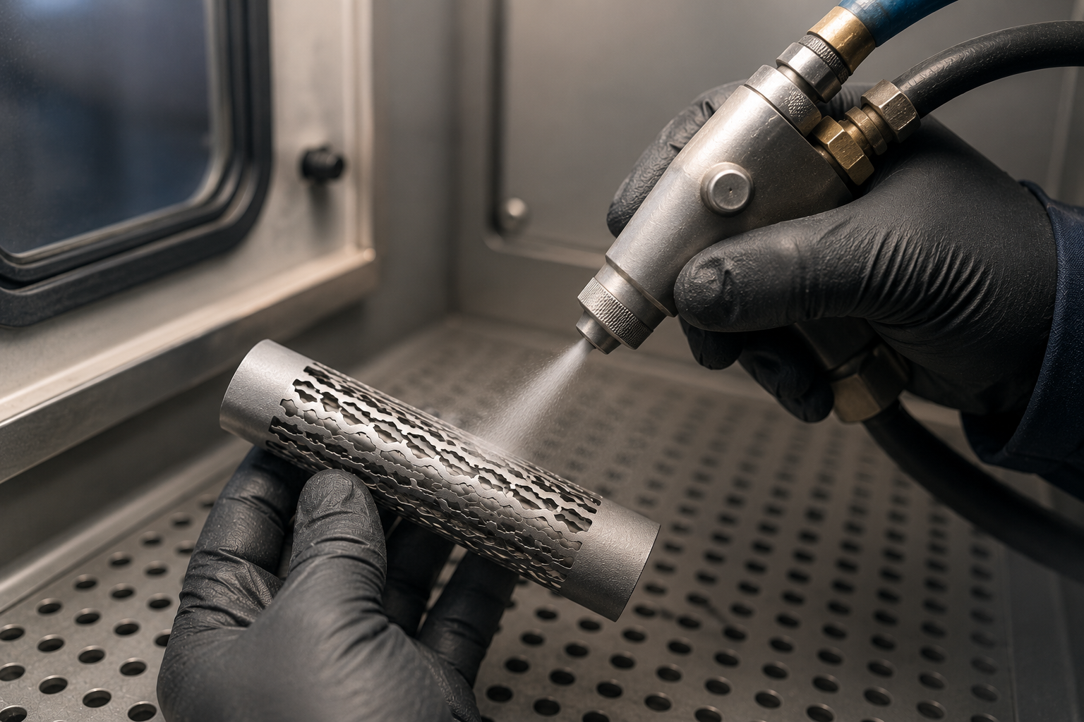Microblasting for Nitinol Surface Finish