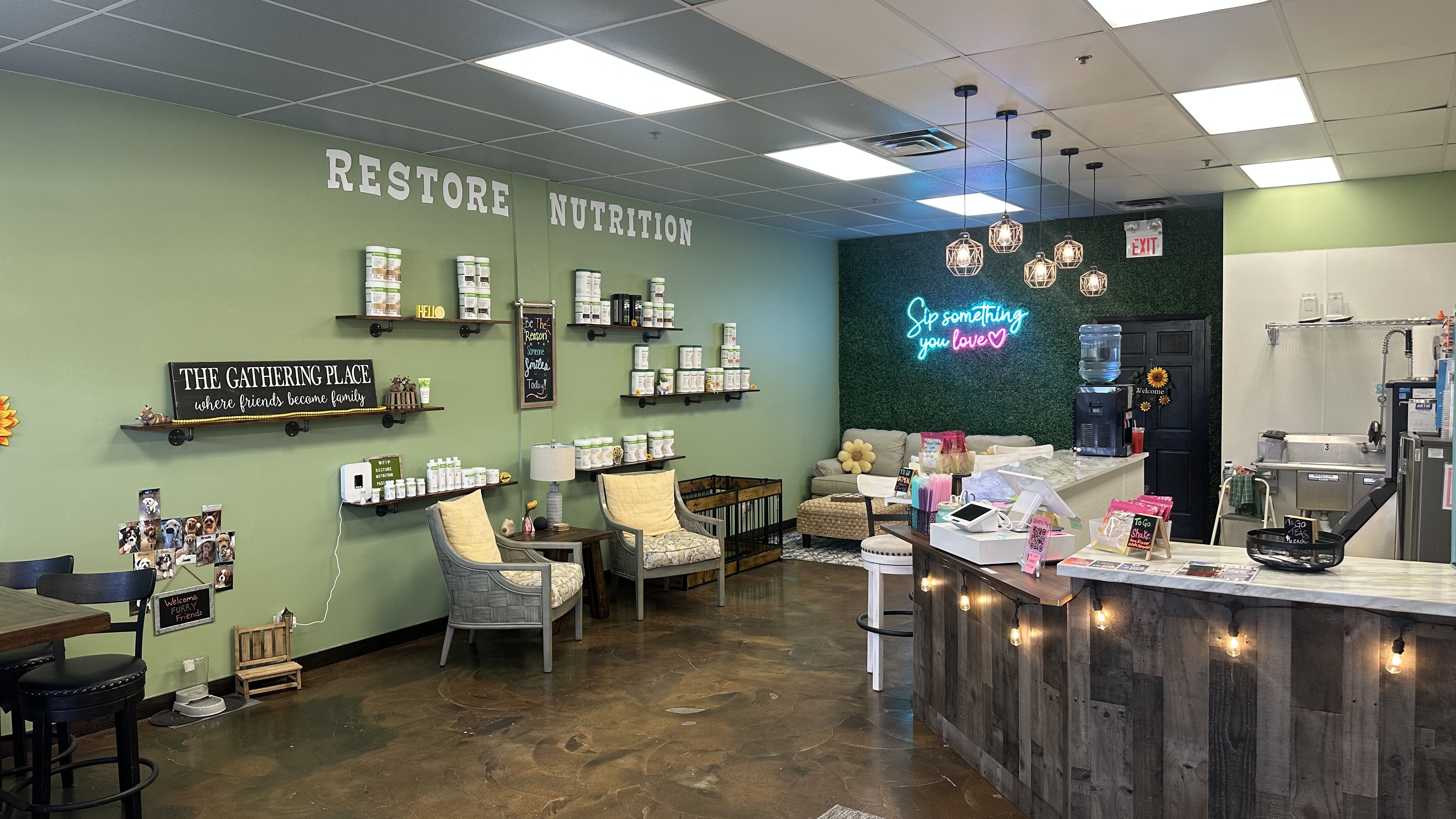 Inside Restore Nutrition in Plymouth
