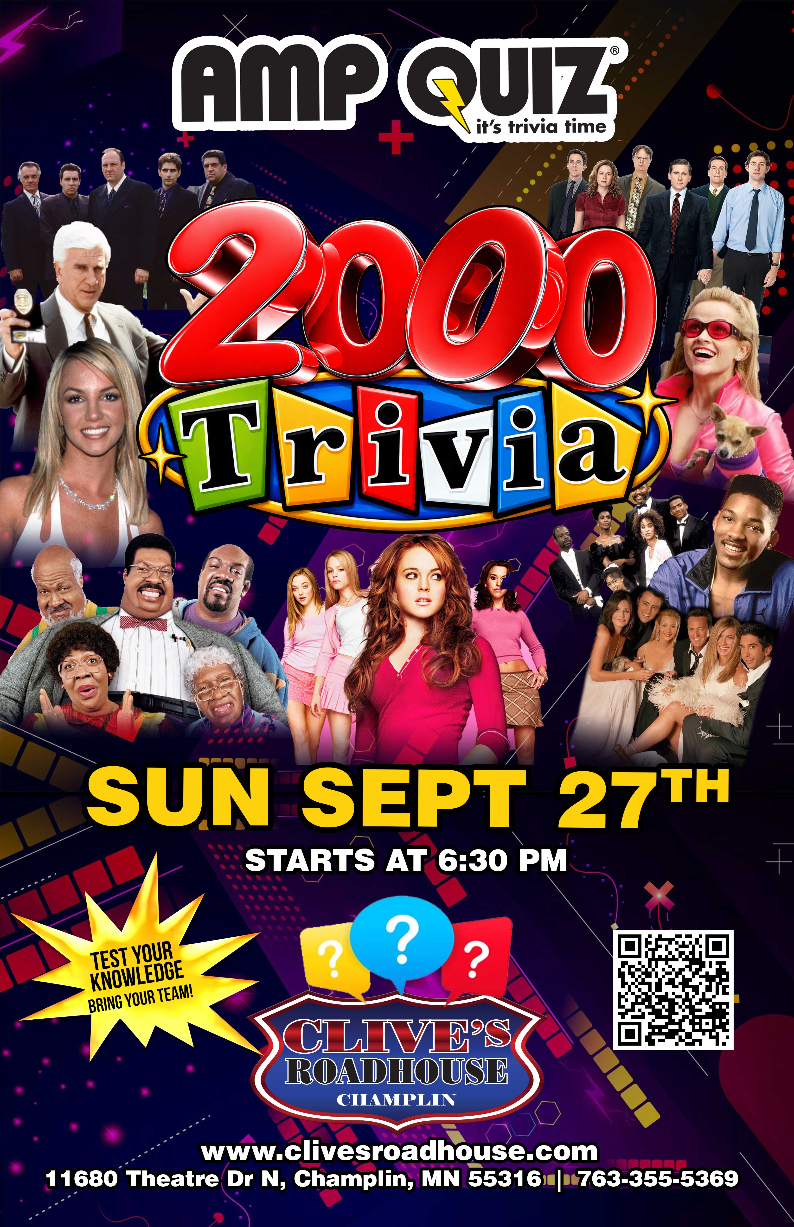 AMP Quiz 2000's Trivia Night