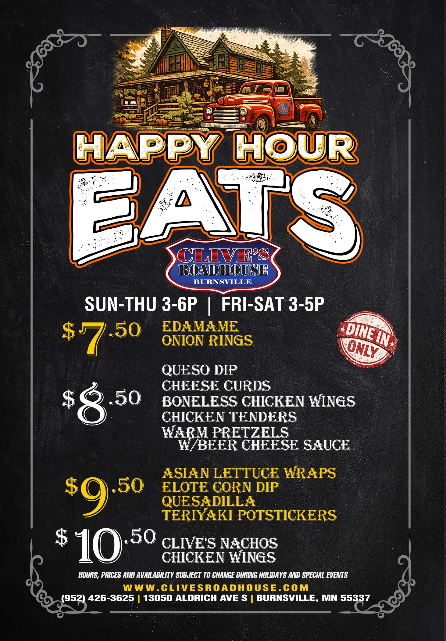 Burnsville Happy Hour Eats