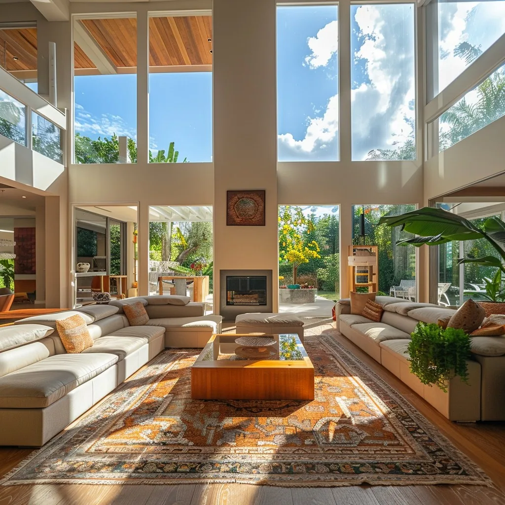 Sunshine State Cleaning team tidying a sunlit Palm Beach County living room