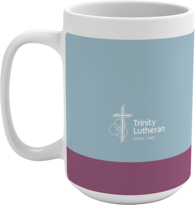 Back of Trinity coffee mug