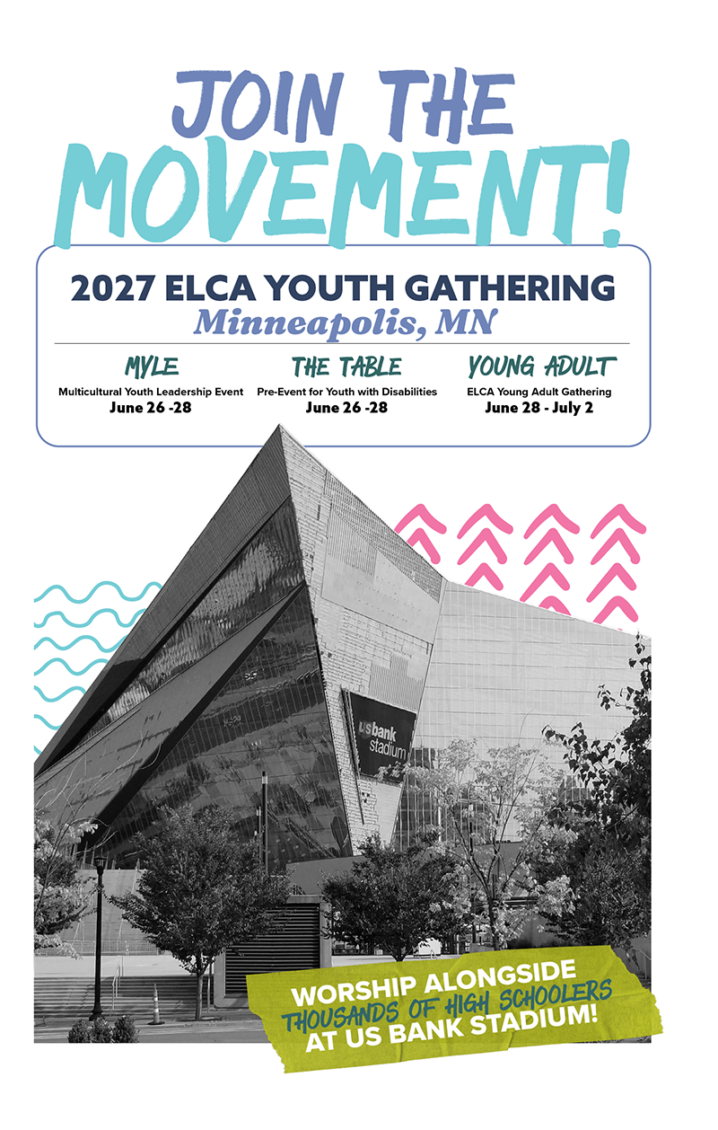 ELCA Youth Gathering 2027 Info Booklet cover