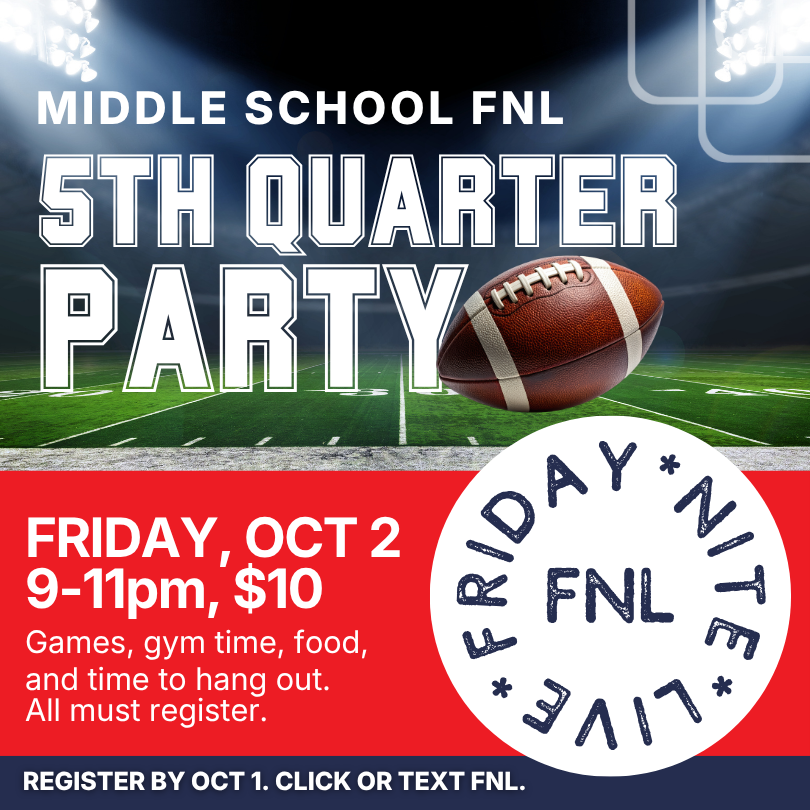Middle School FNL 5th Quarter Party