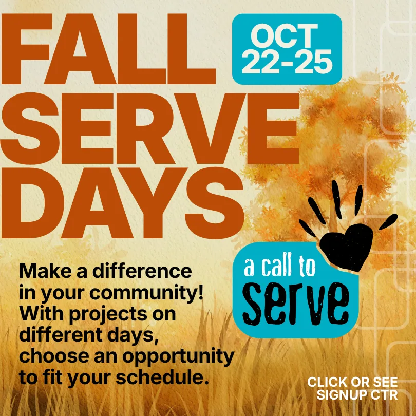 Fall Serve Days, Oct 22-25