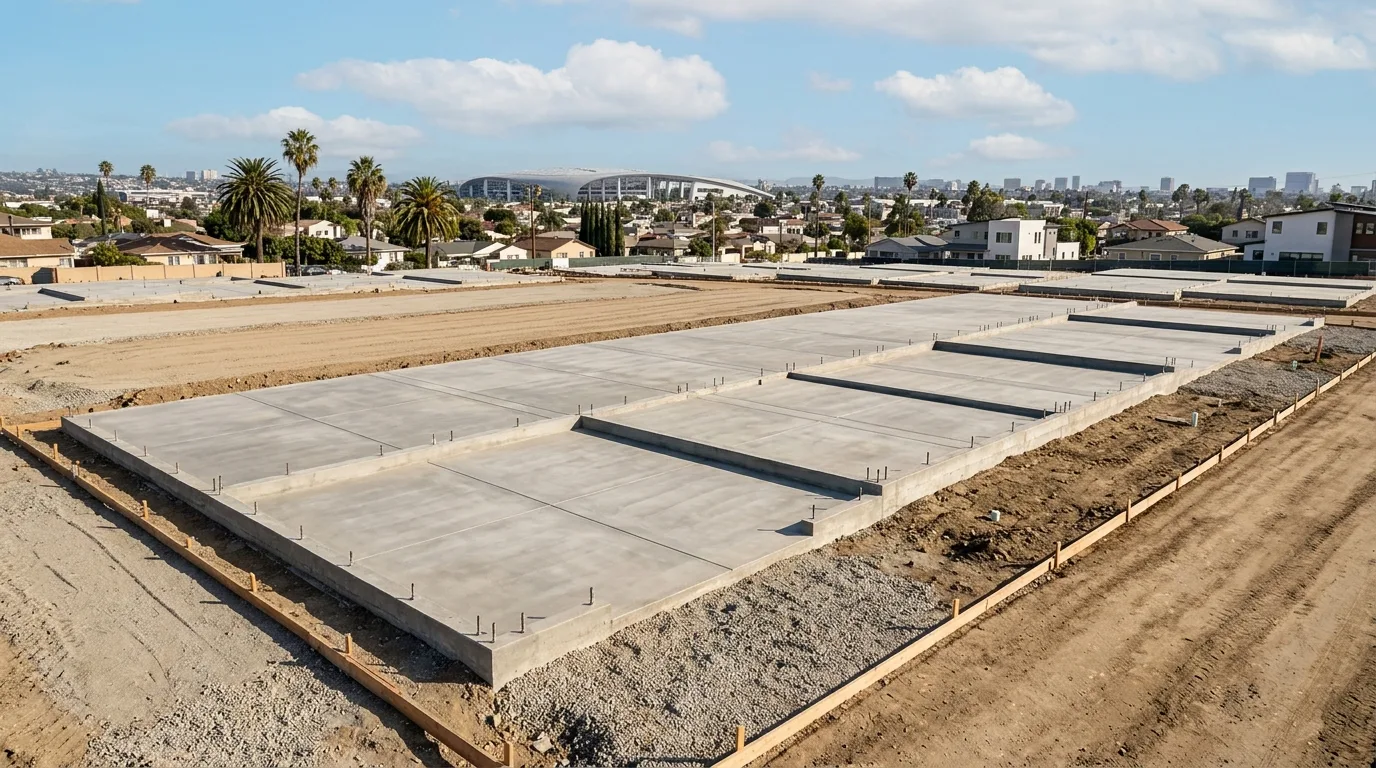 slab forms and pours work, professional service in Inglewood, CA