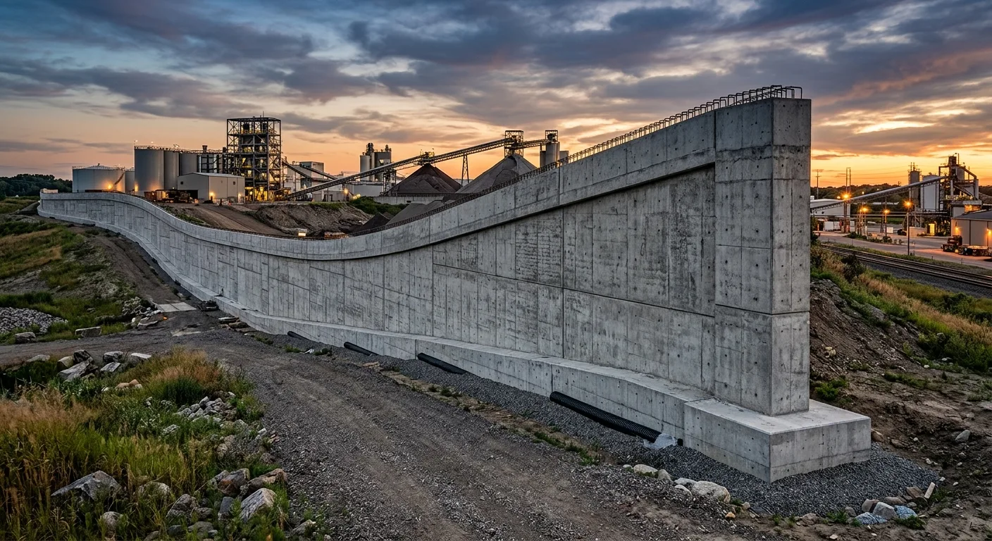 Commercial Concrete and Industrial Retaining Walls Done Right
