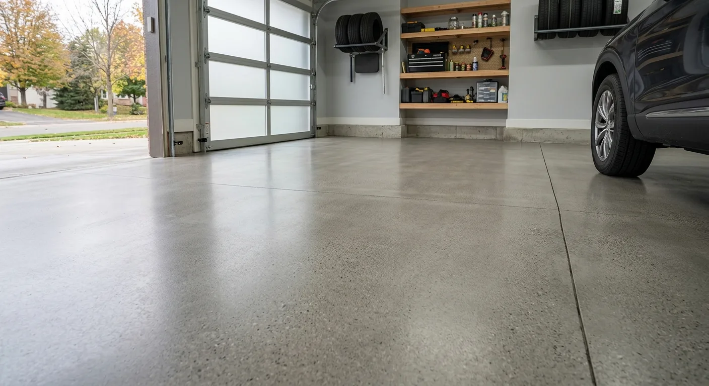Concrete Garage Floor Installation, Replacement, and Finishing