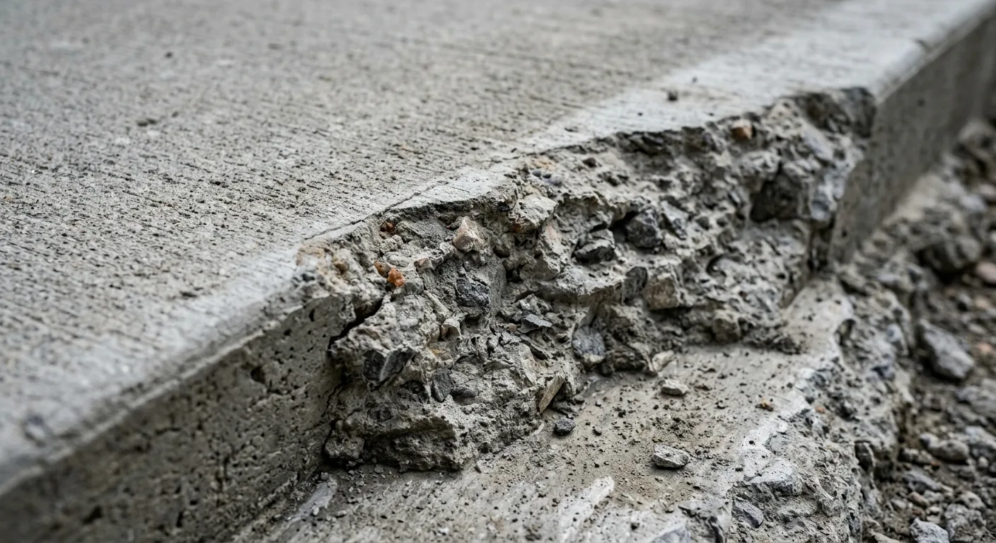 Failed concrete driveway slab being removed for repair in Minneapolis, MN