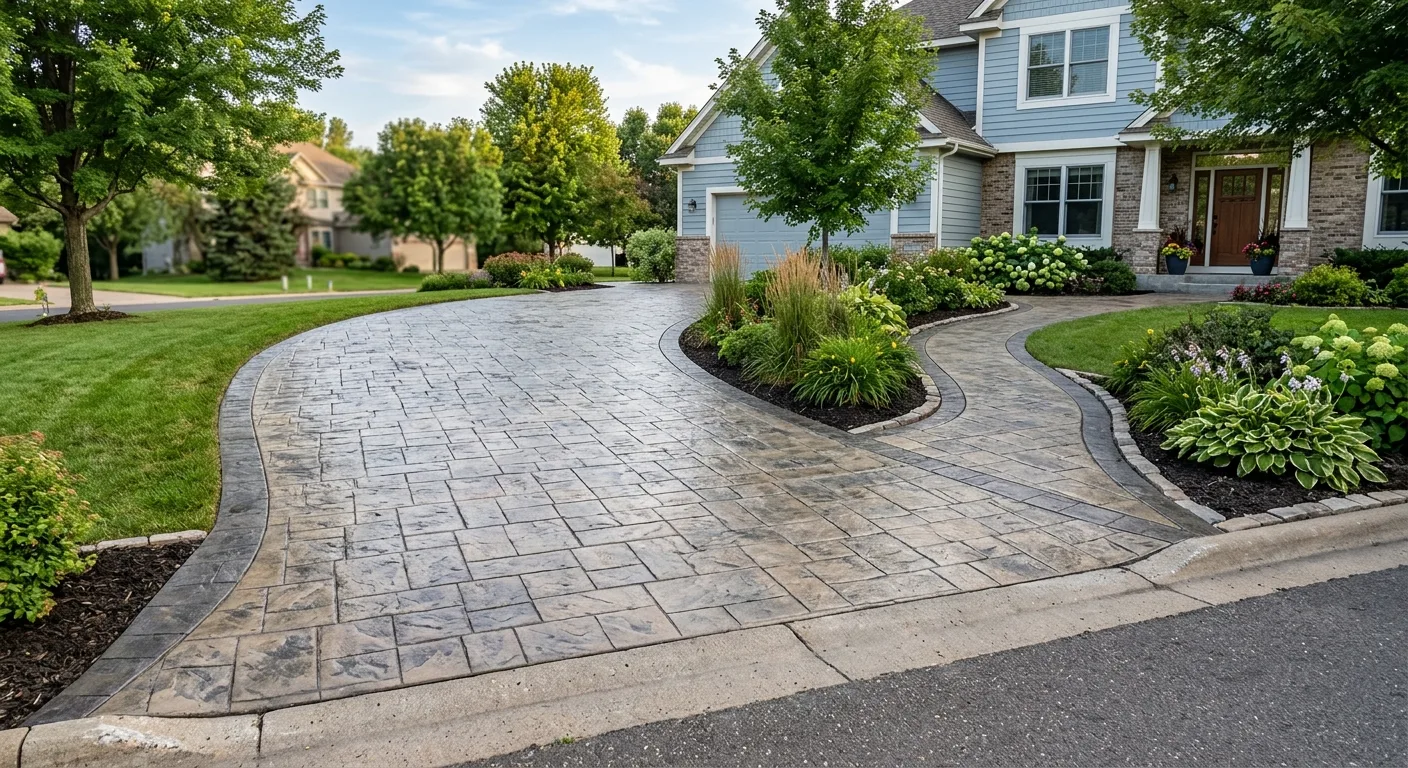stamped concrete work — professional service in Bloomington, MN