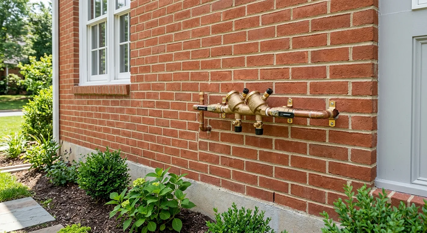 Completed backflow testing in a Maryland home