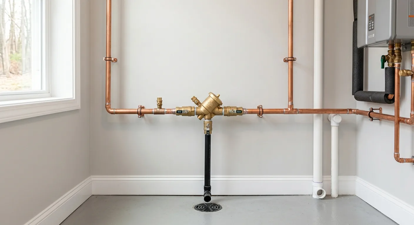 Backflow testing detail in a Maryland home