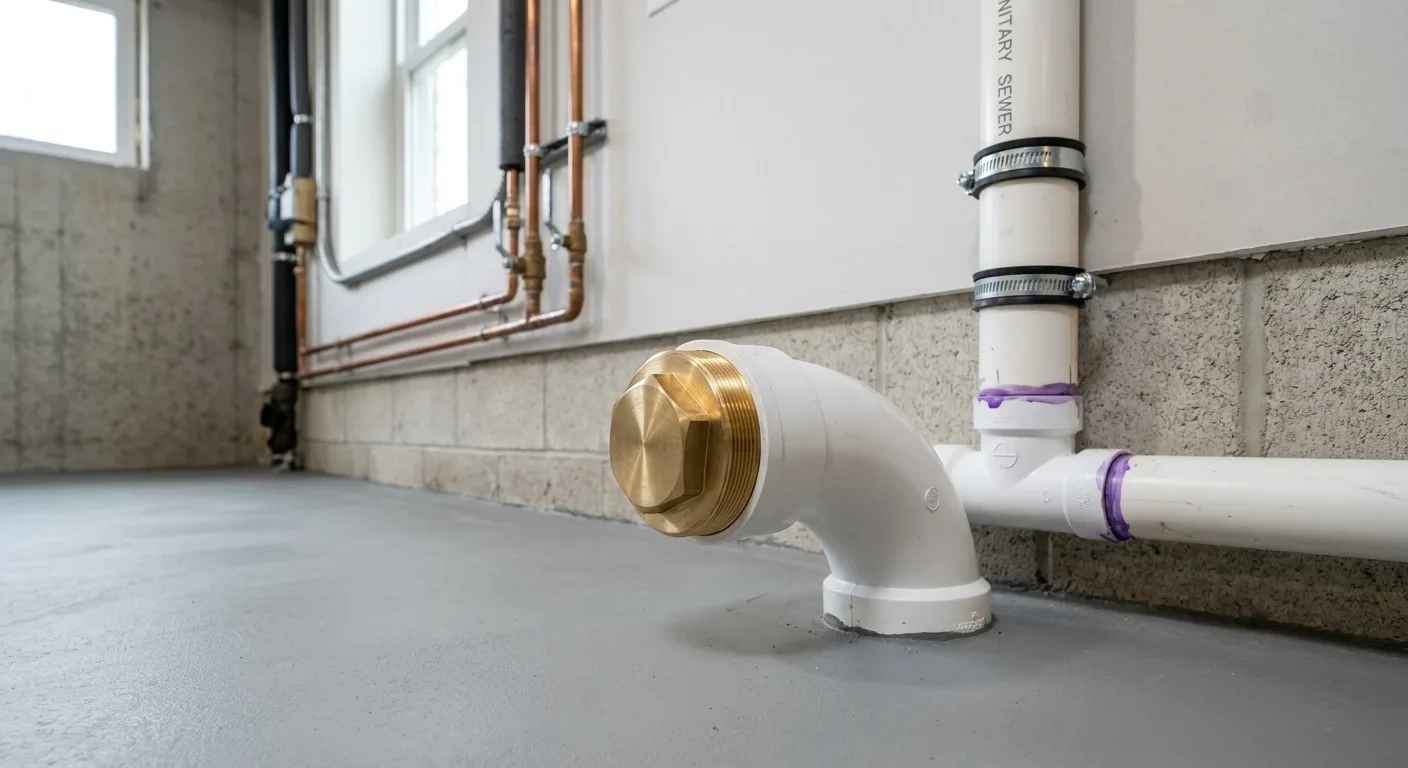 Clogged drain removal detail in a Maryland home