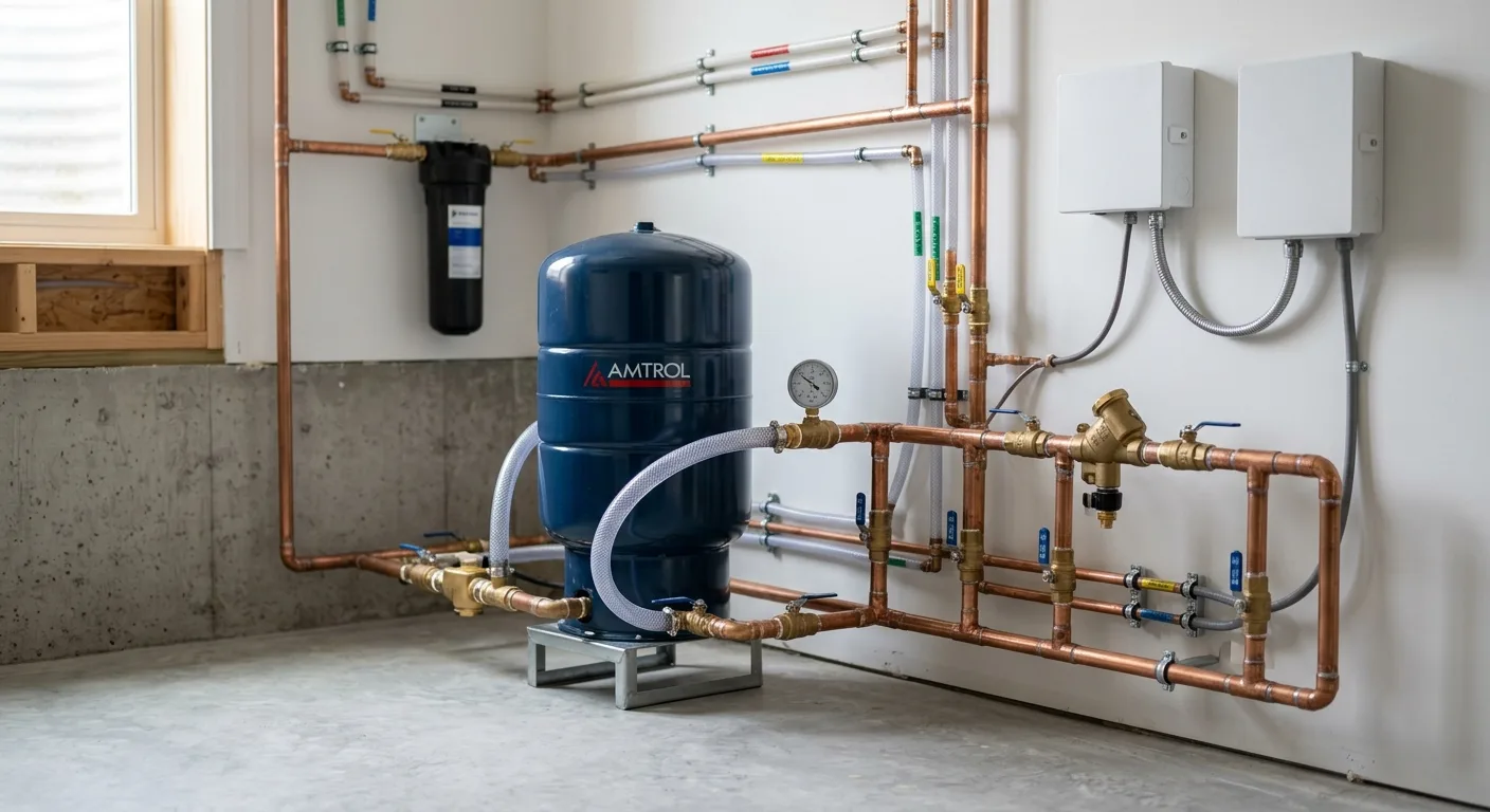 Finished plumbing detail in a Damascus, Maryland home