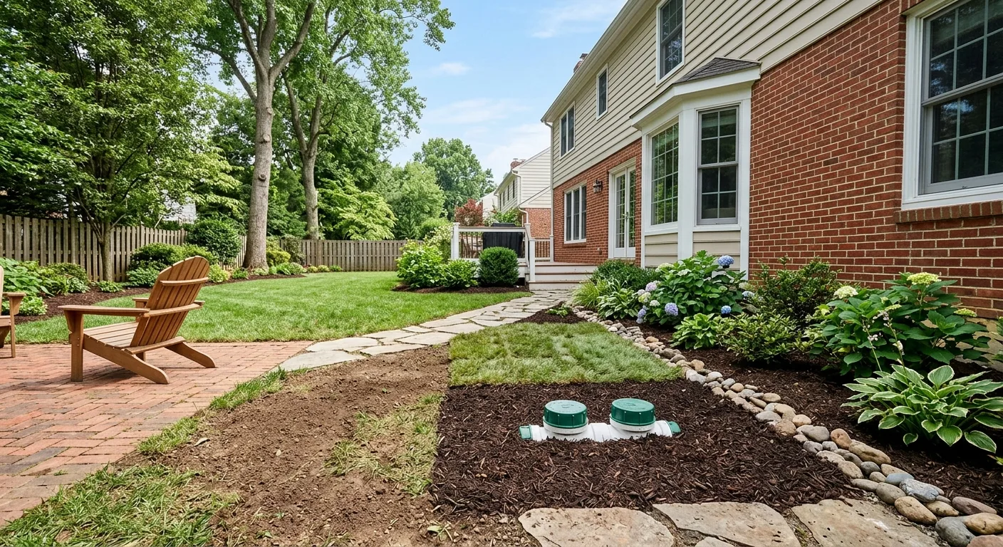 Drain cleaning detail in a Maryland home