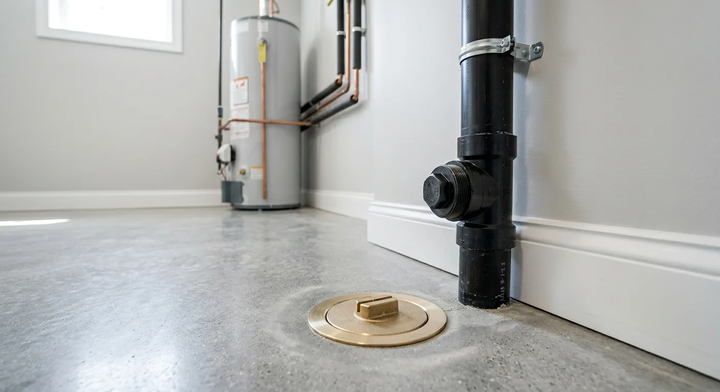 Completed drain cleaning in a Maryland home