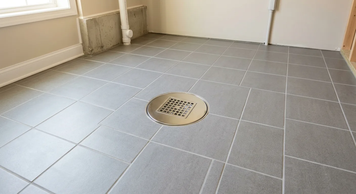 Drain & sewer detail in a Maryland home