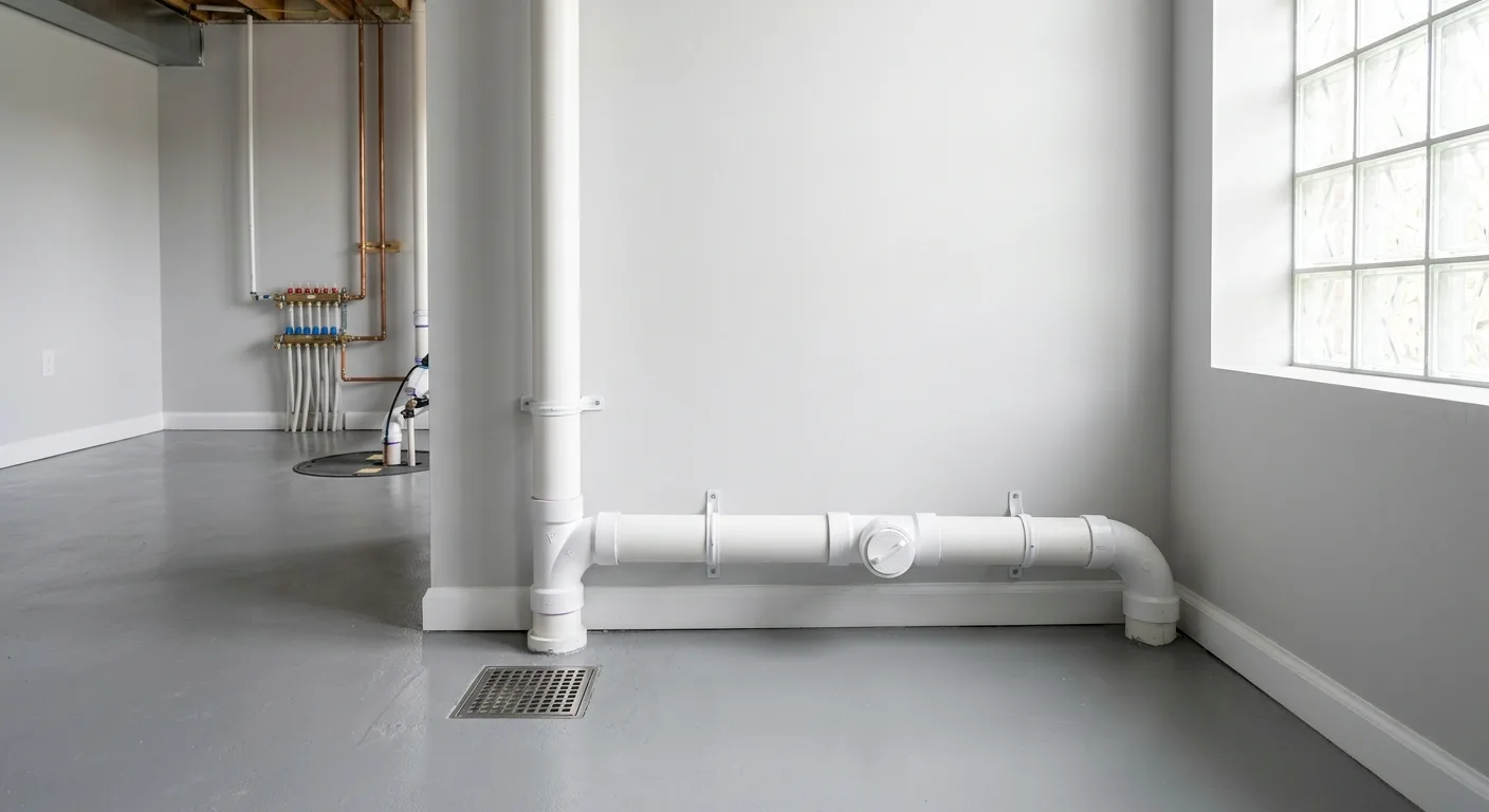 Drain & sewer detail in a Maryland home