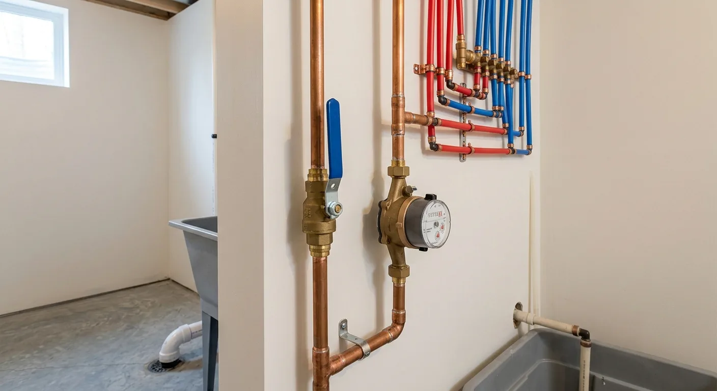 Completed emergency plumbing in a Maryland home