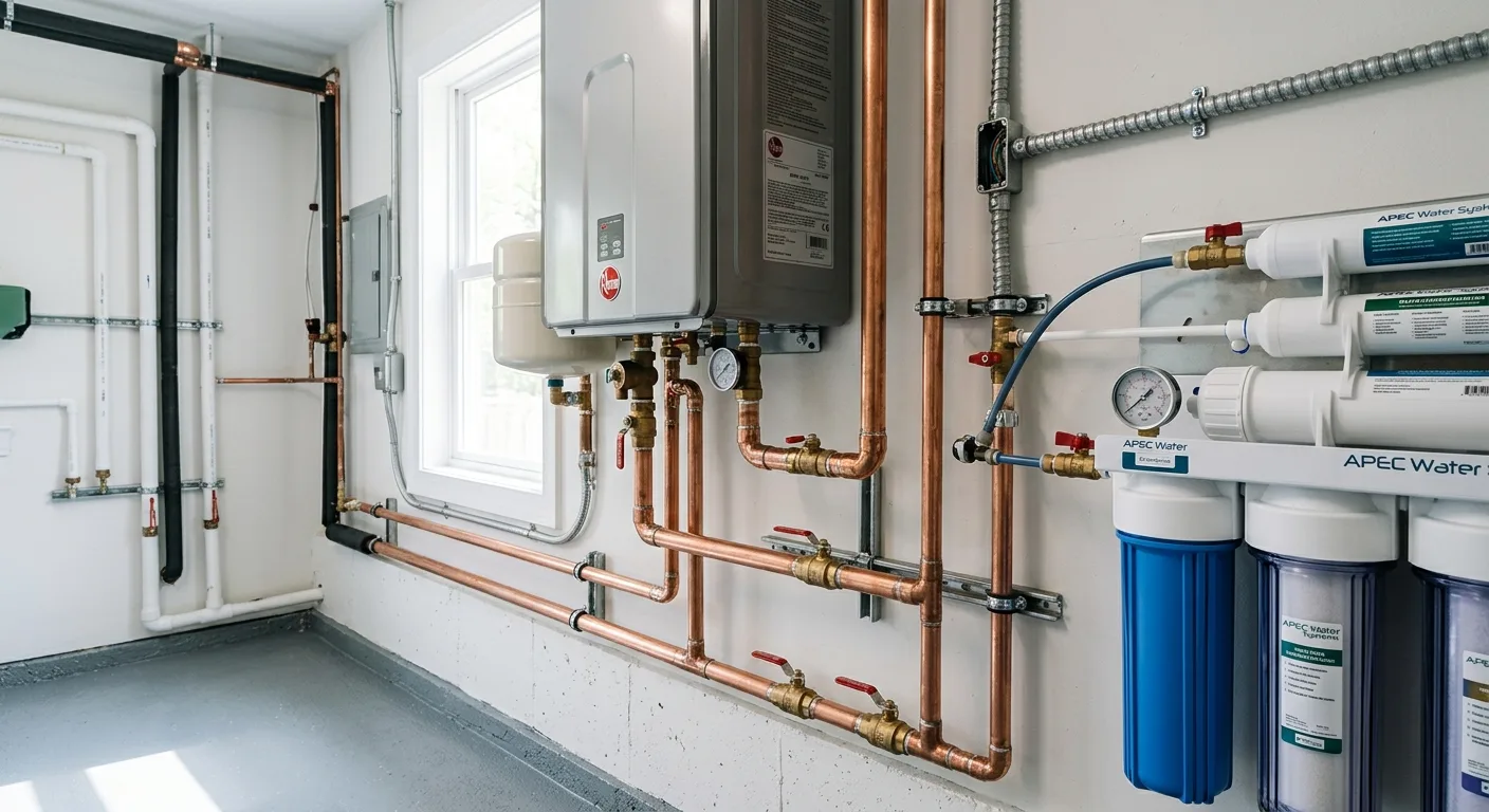 Emergency plumbing detail in a Maryland home