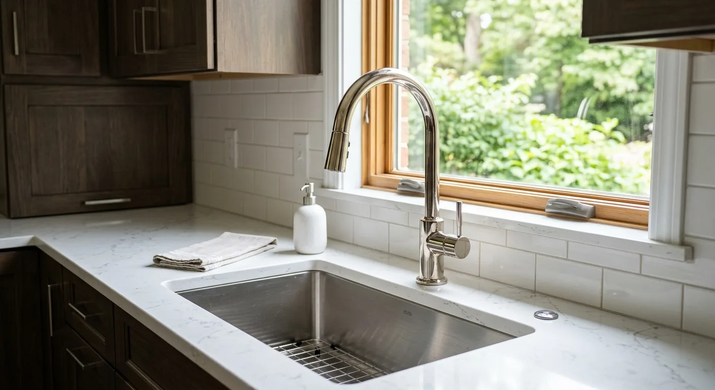 Faucet & fixture repair detail in a Maryland home