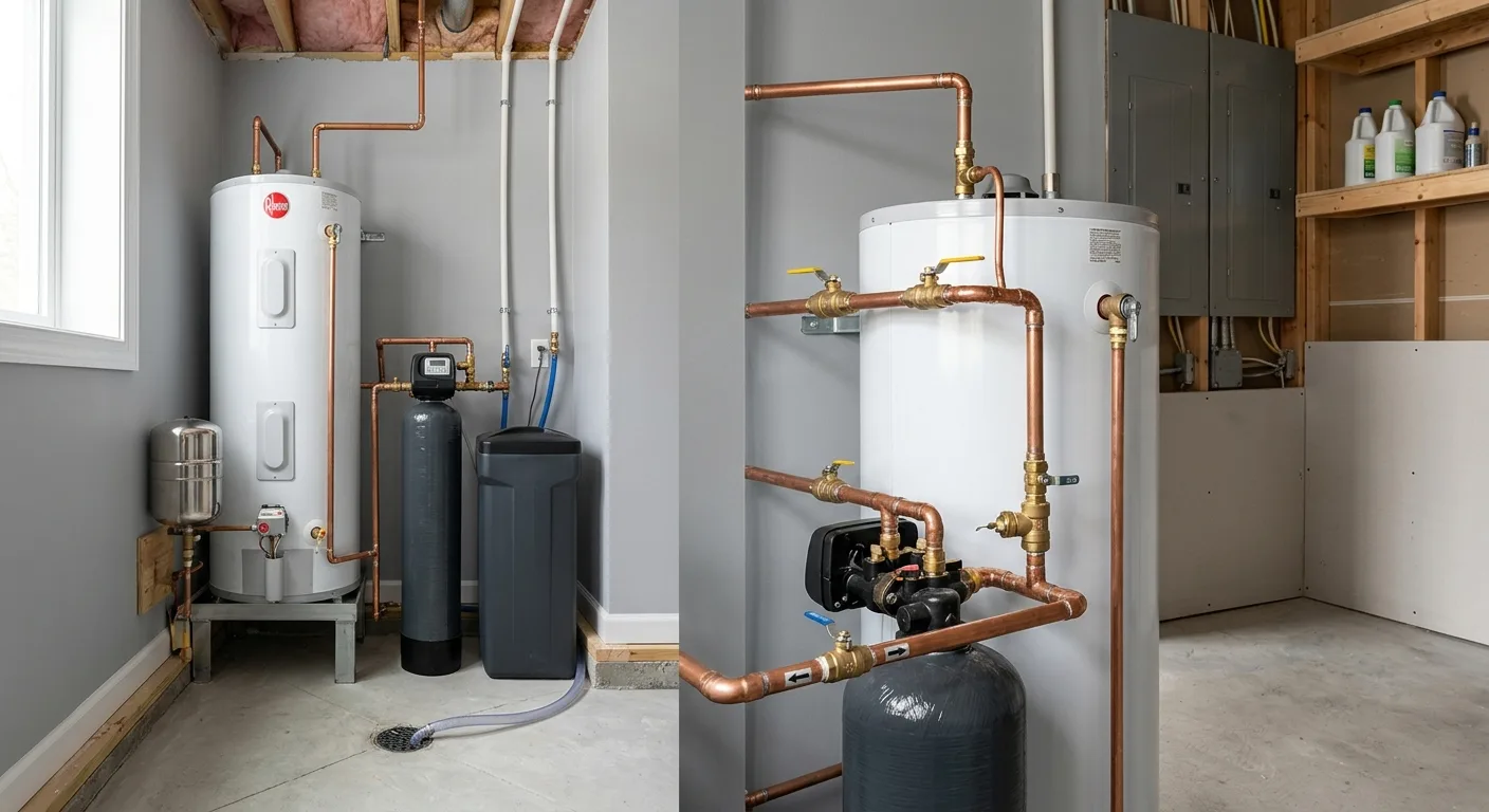 Residential plumbing work at a home in Germantown, Maryland