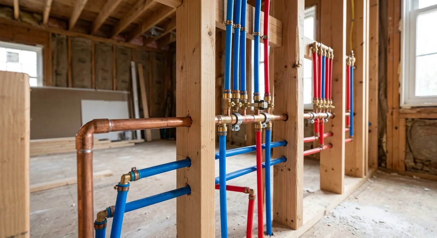 Repiping detail in a Maryland home