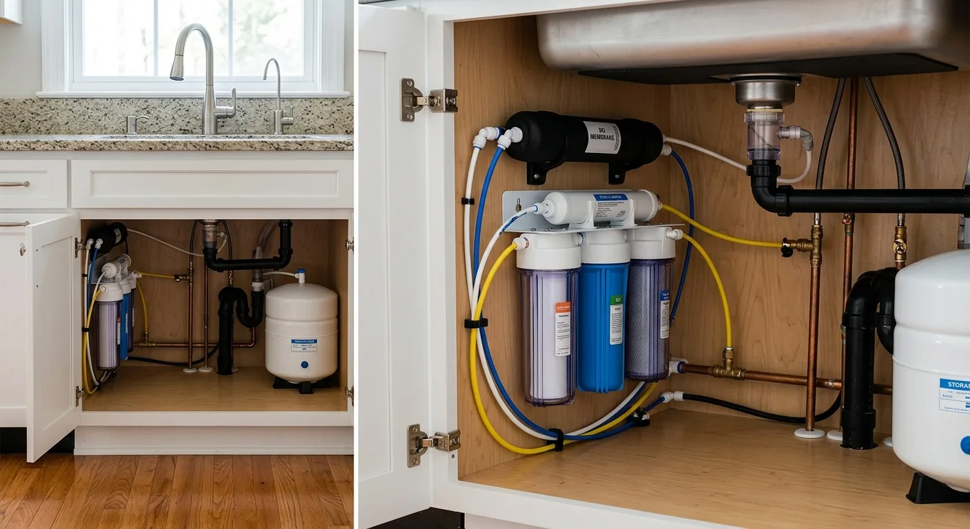 Completed reverse osmosis in a Maryland home