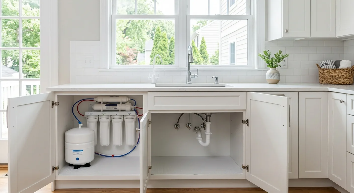Reverse osmosis detail in a Maryland home