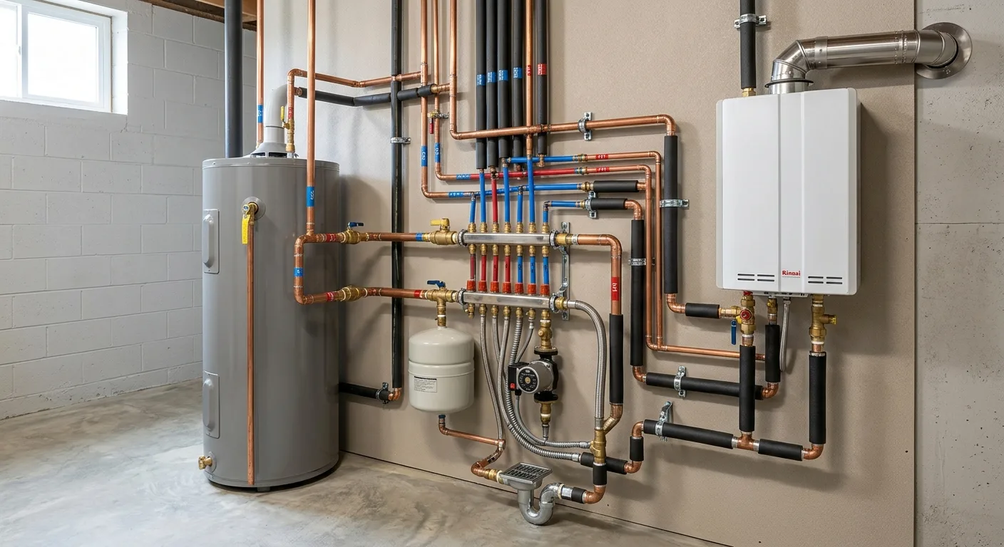 Completed tankless installation in a Maryland home