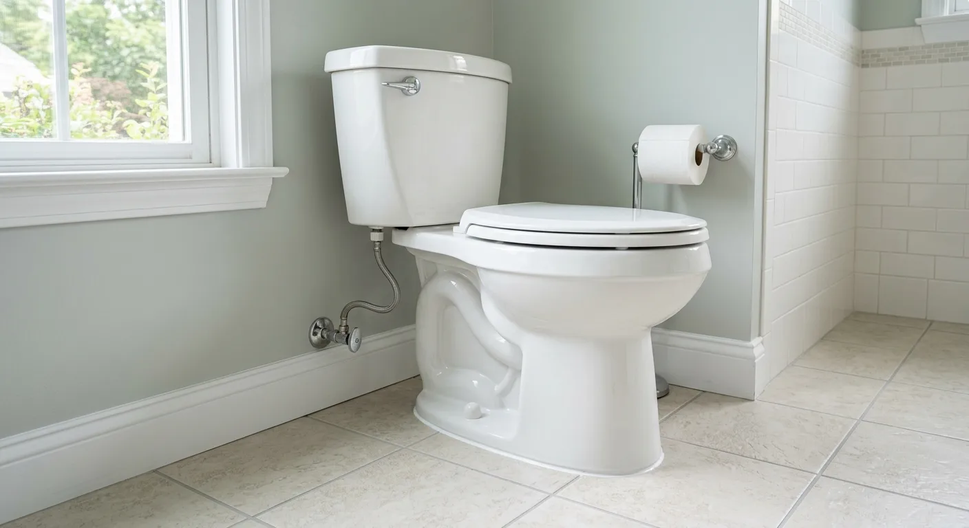 Toilet repair detail in a Maryland home