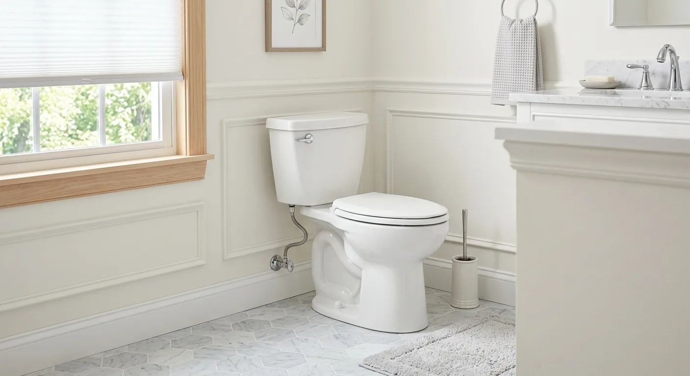 Toilet repair detail in a Maryland home