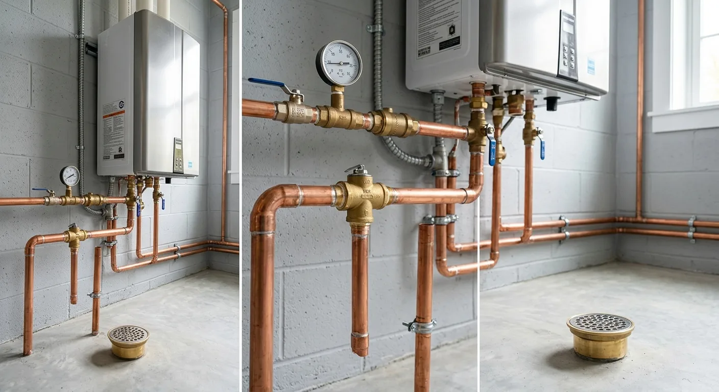 Water heater flushing detail in a Maryland home