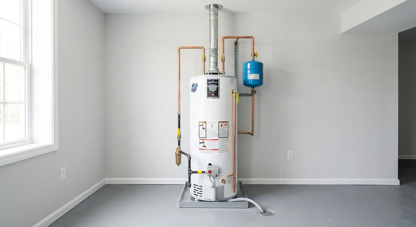 Water heaters detail in a Maryland home