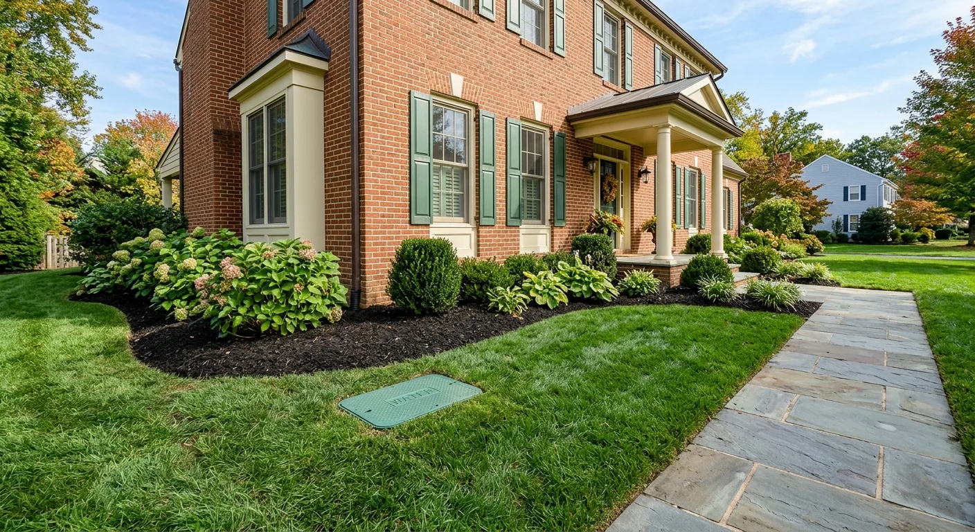 Water line repair detail in a Maryland home