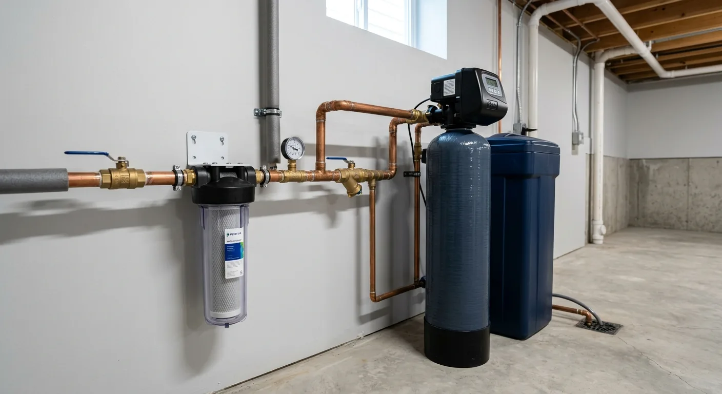 Completed water treatment in a Maryland home