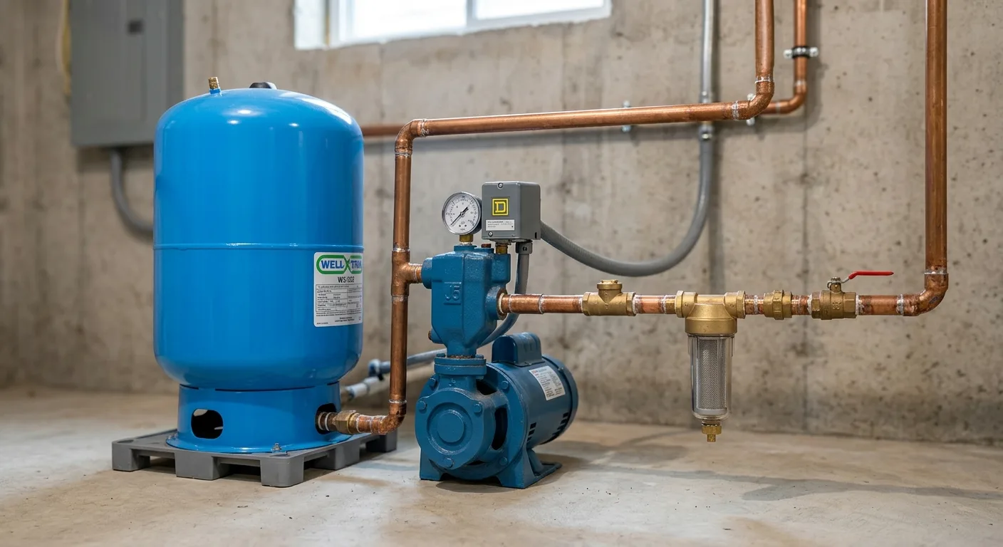 Completed well pump repair in a Maryland home