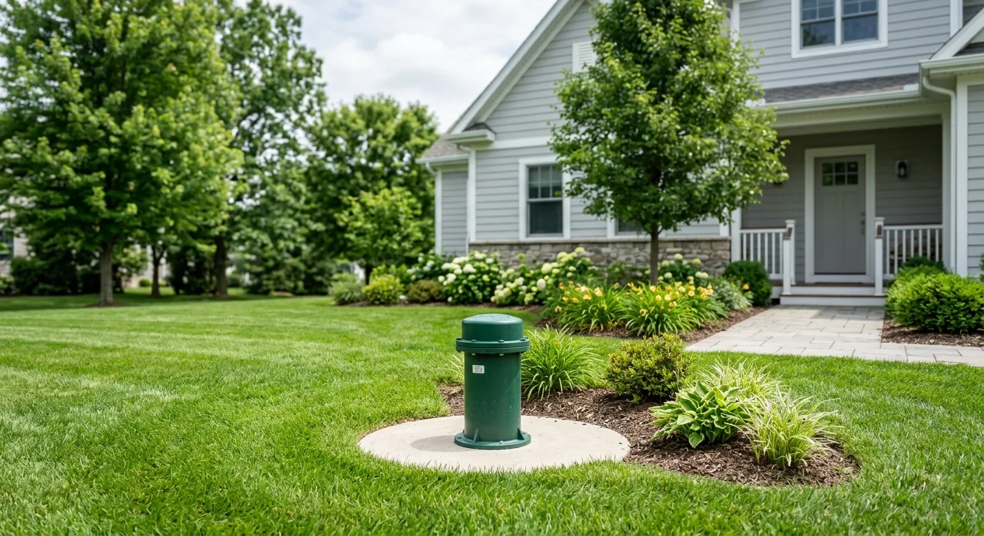 Well pump repair detail in a Maryland home