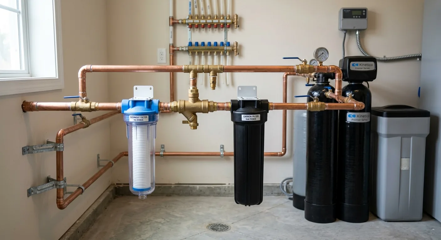 Completed whole house filtration in a Maryland home