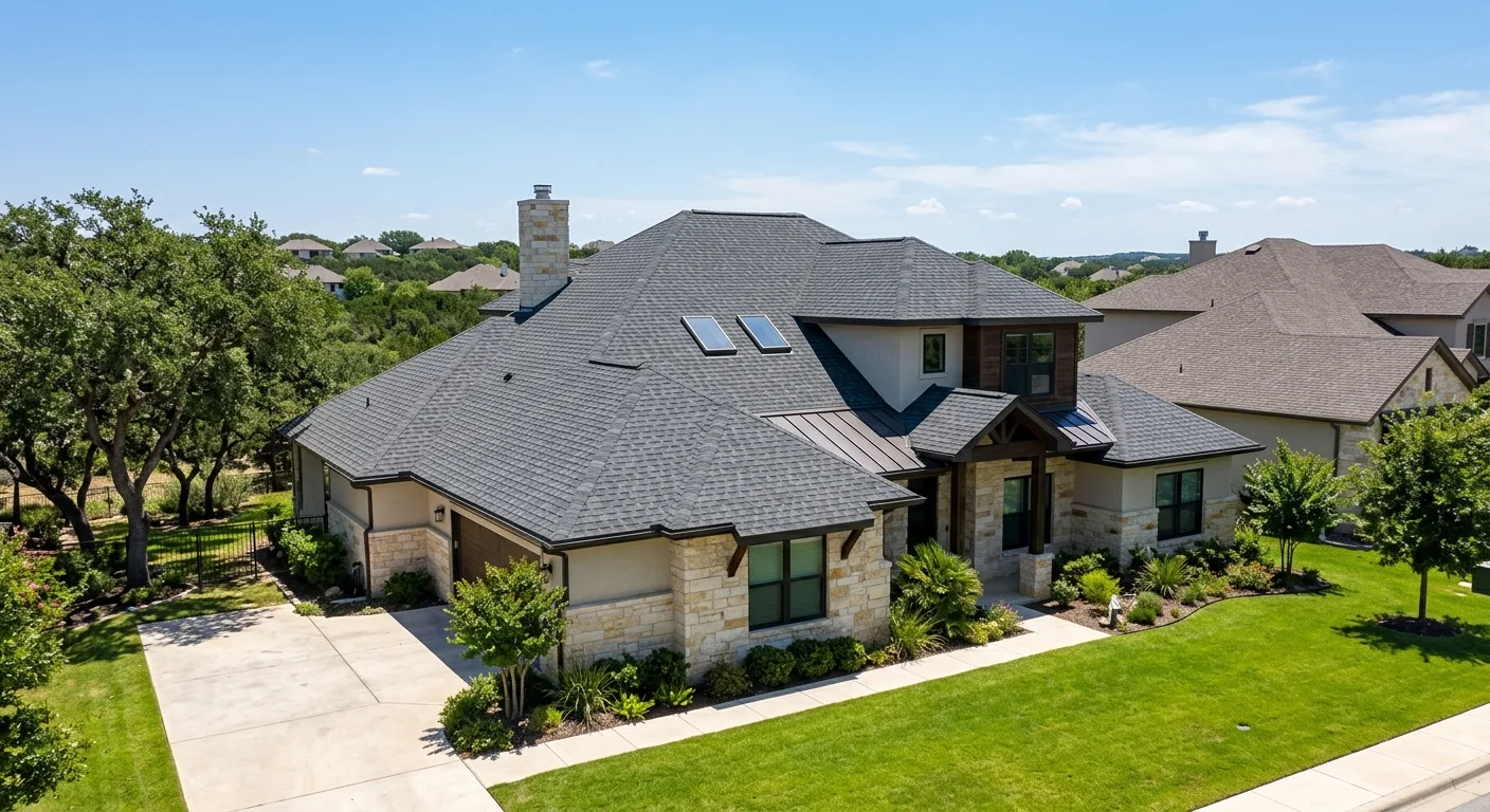 AI-generated roofer image for how-to-spot-hail-damage-on-your-roof-after-a-round-rock-storm