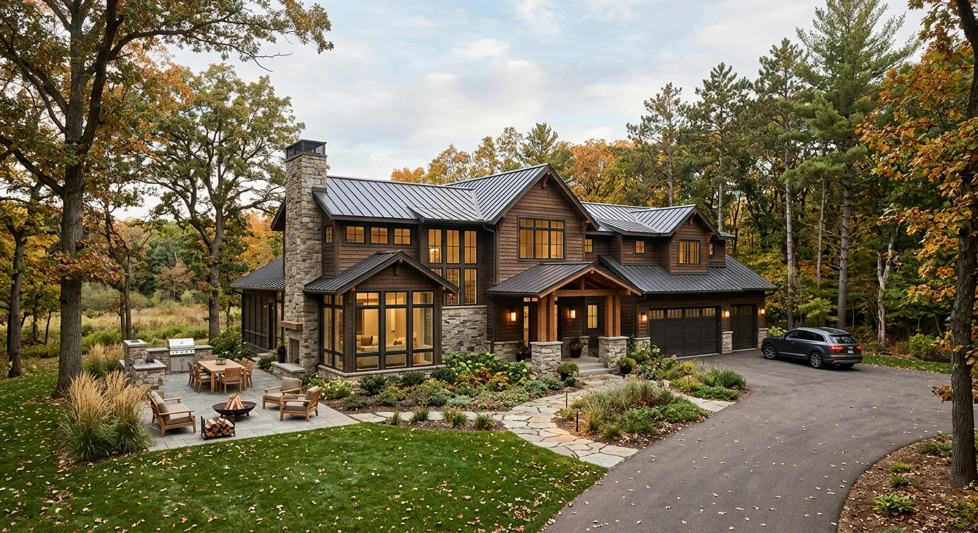 custom home building work, project example in Arden Hills, MN