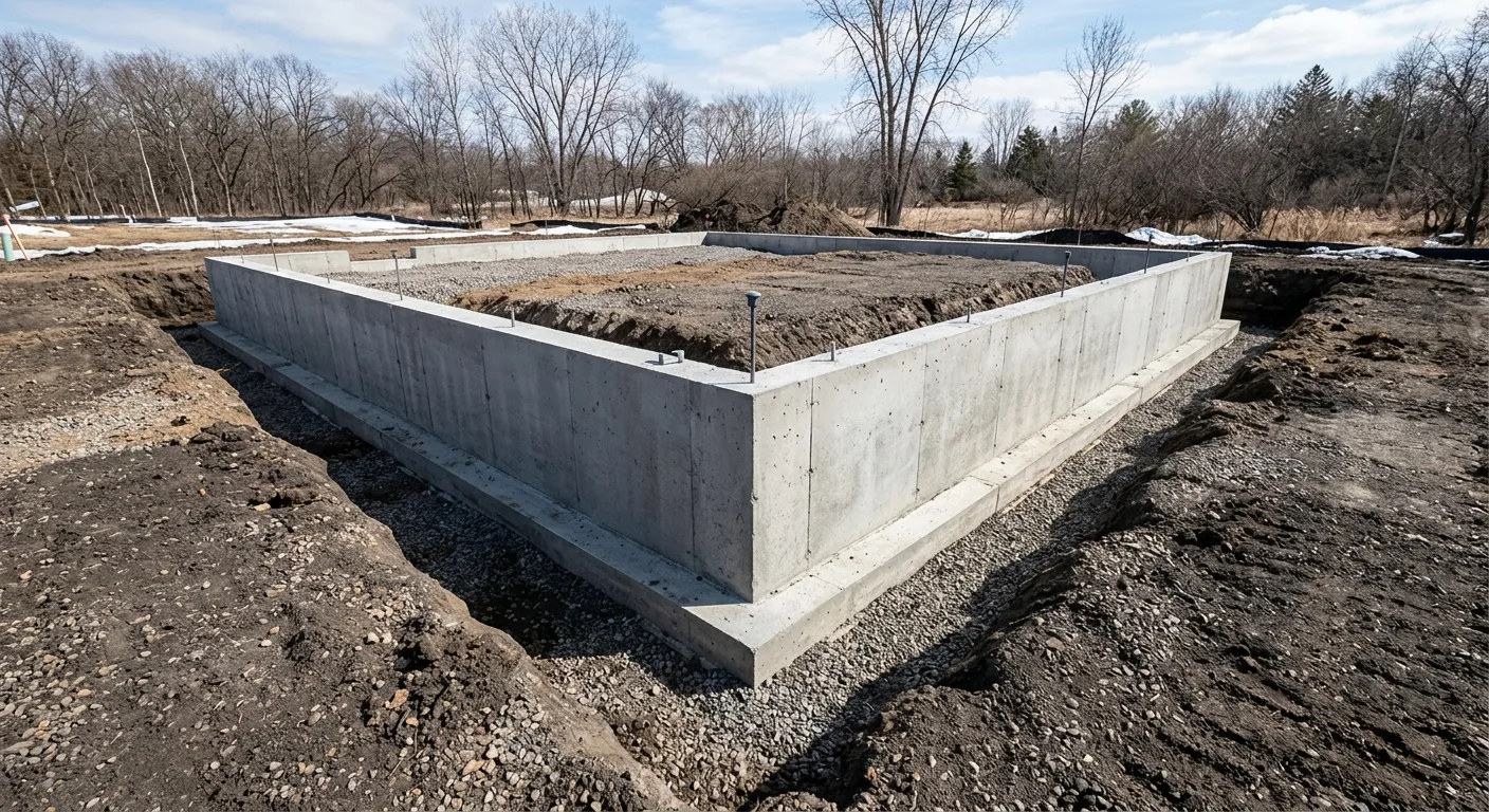 Deck footings set below the frost line, the detail a Centerville deck permit is inspected for, Centerville, MN