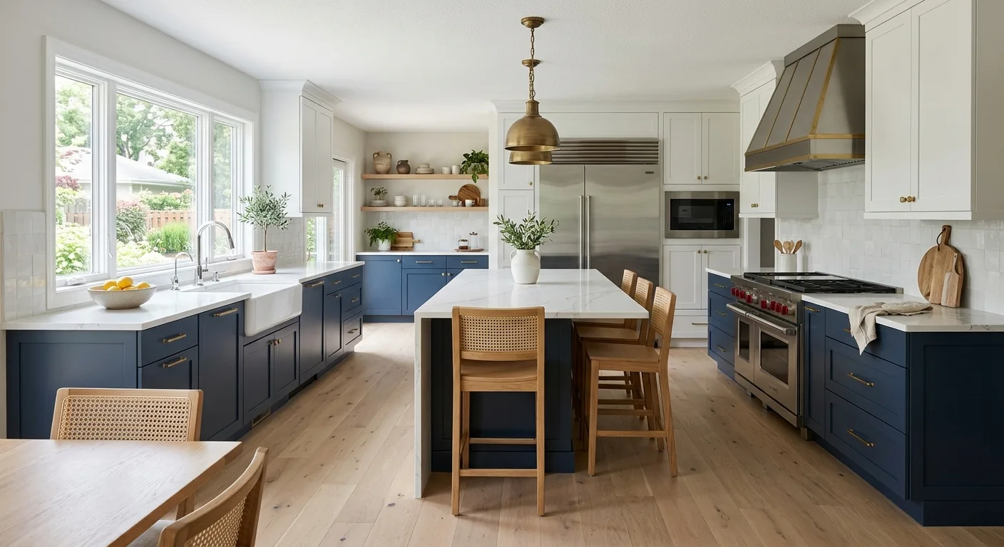 kitchen remodeling work, project example in Falcon Heights, MN
