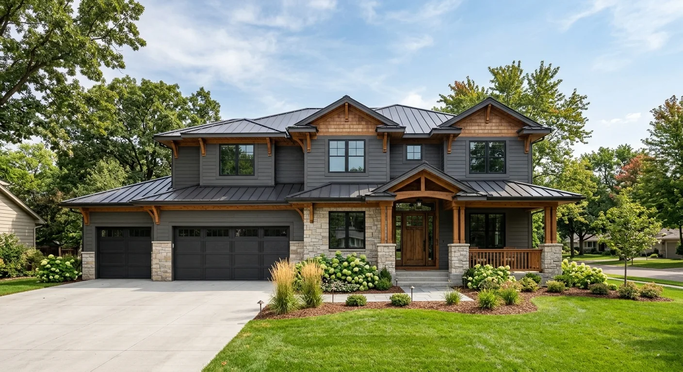 custom home building work, project example in Fridley, MN