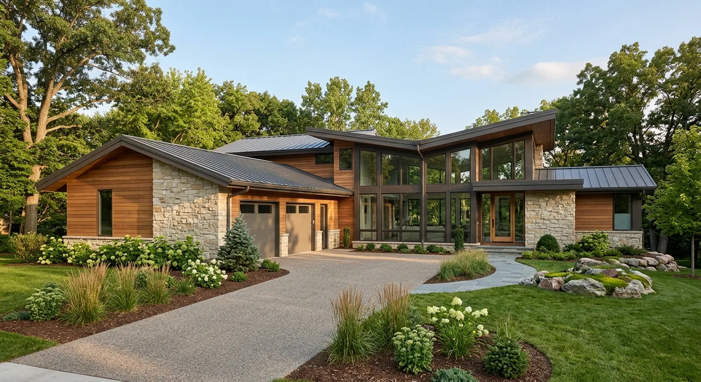 custom home building work, project example in Golden Valley, MN