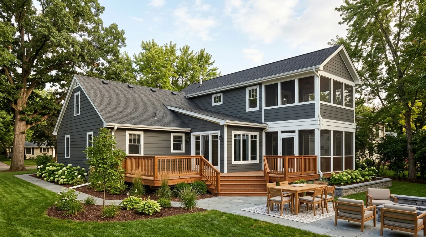 home additions work, project example in Richfield, MN