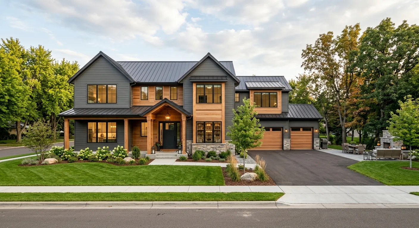 custom home building work, project example in Roseville, MN