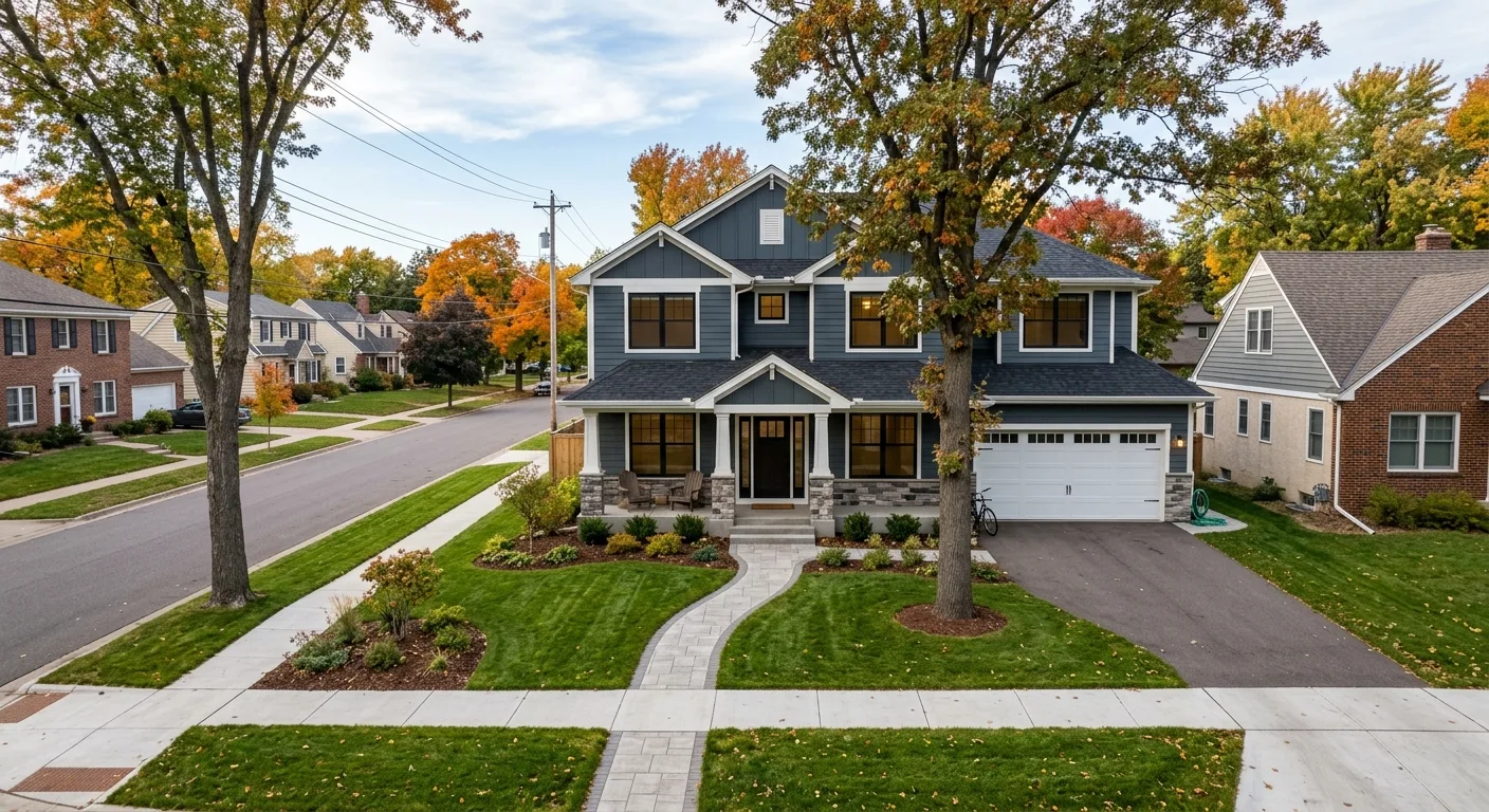 new home construction work, project example in Saint Paul, MN