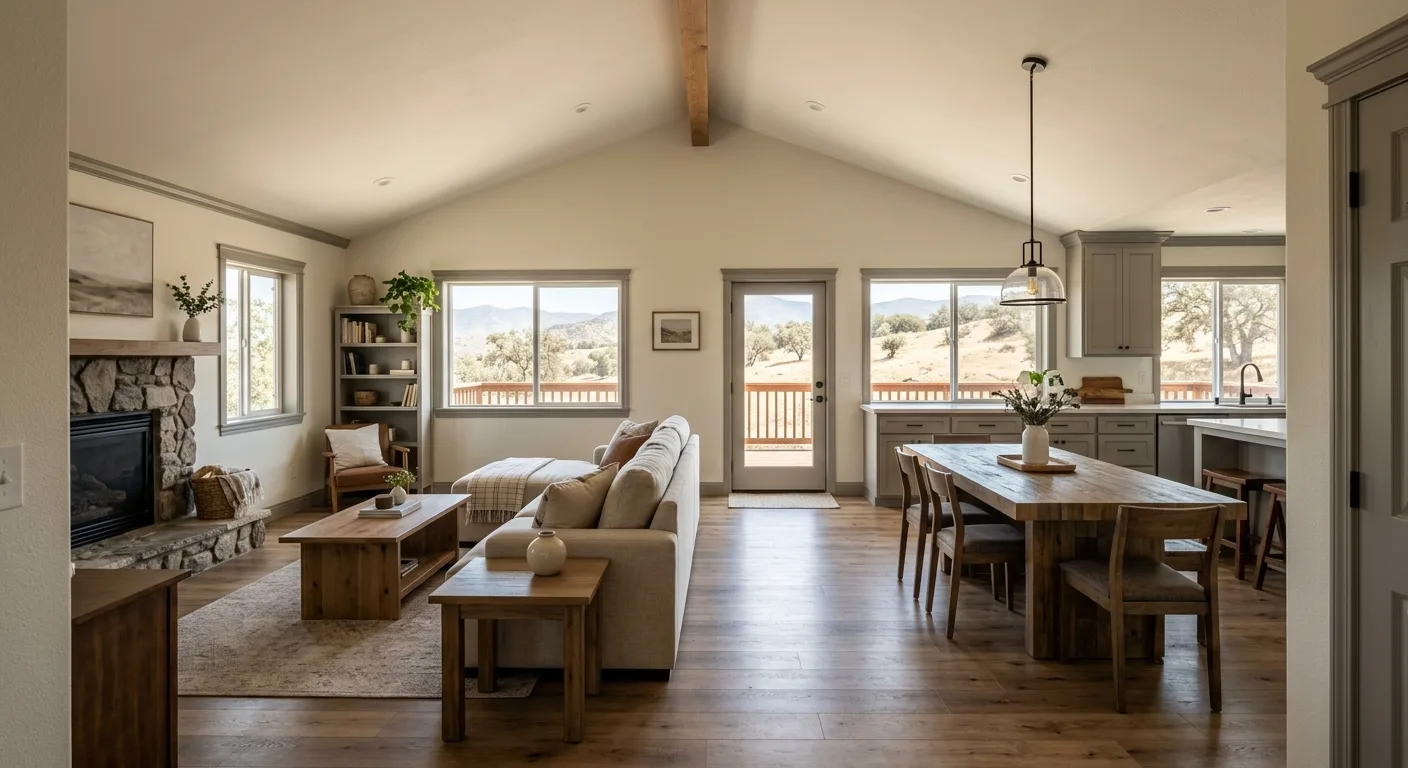interior painting work, project example in Aguanga, CA
